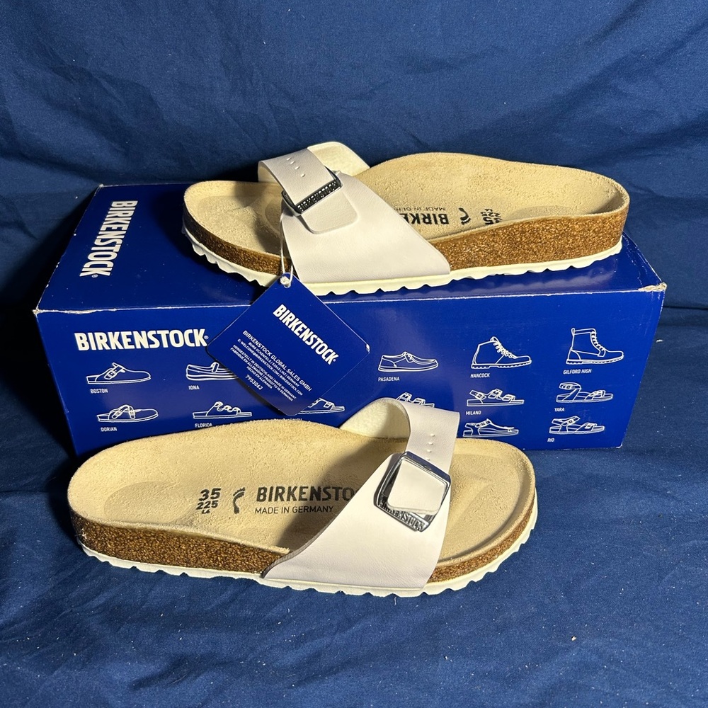 Birkenstock- Madrid BS, White, 4 women sw